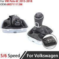 5/6 Speed Car Gear Gear Lever Stick Shift Knob Car Styling For Volkswagen VW Polo 6C Auto Interior Accessories
