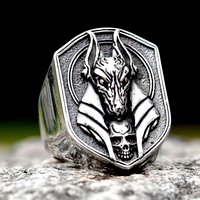 new Arrival Stainless Steel New Design Vintage Egyptian Anubis God Fashion Jewelry Biker Fashion Jewelry free shipping Gift