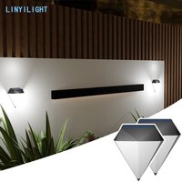 Solar Lights Outdoor Lights Fence Lights Fence Solar Lights Outdoor Waterproof for Outside Backyard Patio Deck Fence Railings