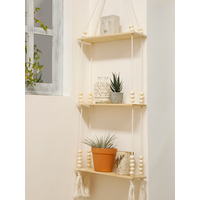Wooden Storage Rack Wall Hanging Shelves Plant Floating Wall Shelf Rustic Wood Shelves Bedroom Living Room Home Decorations Gift