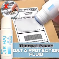 50ml Thermal Paper Correction Fluid Anti-Peep Identity Information Protector Eraser Parcel Package Box ID Address Privacy Guard