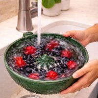 Fruit Washer Spinner Bowl with Strainer Multifunctional Fruit Cleaner Hydrobowl Berry Washer for Blackberries Strawberries