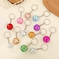 5-30Pcs Colorful Mirror Disco Keychain Pendant for Birthday Wedding Carnival Anniversary Party Evening Gift Decoration Gift Bag