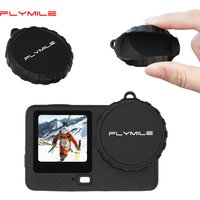 Flymile Lens Protective Cover for DJI Omso Action 6 Accessories Silicone Dust-proof Lens Protective Case Cap
