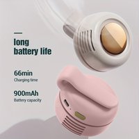 Portable Mini Whirlwind Snap On Charging Fan with Waist Clip 3-Speed Handsfree Silent Strong Wind for On-the-Go Cooling
