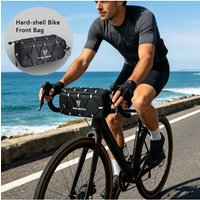 AliExpress NONE 1pcs 2.1L/4.3L Bicycle Handlebar Bag, Waterproof Hard Shell Front Crossbeam Storage Pack for MTB Road Bike Cycling