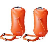 1/2Pcs Swim Buoy Float for Open Water Swimming Safety Float with Adjustable Waist Belt Waterproof Dry Bag for Swim Train Kayaker