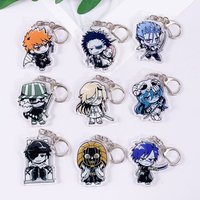 1/19Pcs Anime Characters BLEACH Acrylic Car Keychain Accessories Cute Bag Charm Backpack Pendant Key Ring Gifts For Friends Fans