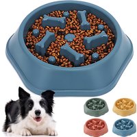 Slow Feeder Dog Bowl Anti-choking Puppy Food Bowl Anti-slip Pet Slow Eating Dog Dishes Puzzle Feeders for Dogs Small Medium