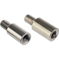 2 PCS Chrome Arcade Joystick Shaft Extender Joystick Extension Rod Screws Fit for SANWA/Seimitsu Joysticks Gaming Accessories