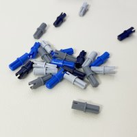 43093 Axle 1L Pin Friction Ridges Lengthwise Bricks Collections Modular Toys For Technical MOC Buildings Blocks