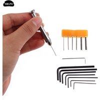 7Pcs/set Alloy Steel Hexagon Wrench Hexagon Key Allen Wrench Hand Repair Tools 0.7mm/0.9mm/1.3mm/1.5mm/2mm/2.5mm/3mm