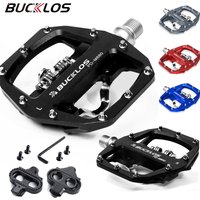 Bucklos MTB Fahrrad pedal für SPD Dual Self-Locking MTB Plattform Pedale Fuß stütze Mountainbike Pedal rutsch fest clipless Fahrrad teil