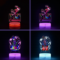 Acrylic Anime Cartoons Night Light for Hazbin Hotel Angel Dust Bedroom Standee Atmosphere Creativity Decoration Peripheral Gift
