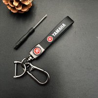 Leather Emblem Car Lanyards Moto Racing Gifts Pendant Motorcycle Keychain for Yamaha MT09 MT10 YZF R1 R3 R6 FZ1 FZ8 Accessories