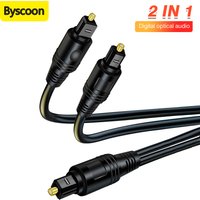 1 To 2 Toslink Digital Optical Audio Cable SPDIF Gold-Plated Coaxial Cable For Amplifiers Blu-Ray Players Xbox Ps4 Sound Bar