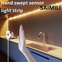 5V Smart LED Strip Light with Motion Sensor Dimmer Switch Flexible LED Tape 60LEDs/m for TV Kitchen Cabinet Wardrobe USB Lights