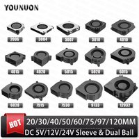 2PCS 5V USB Brushless Blower Cooling Fan USB Ventiliator Computer Case Cooler PBT CPU Radiator USB Fan PC USB Gadgets