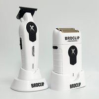 Professional Floating High Speed Foil Shaver Hair Beard Trimming Set Electric Trimmer for Man with Base BRDCLIP