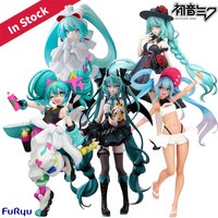 Original Genuine FuRyu Prepainted Trio-Try-iT Figure Exc∞d Creative Piapro Characters Hatsune Miku H=180~225mm Finished Figure