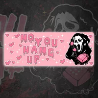Mouse Pad Halloween Ghost Pink Skull Gamer Keyboard Keycaps Gaming Laptop Table Pads Cute XXL Large Desk Mat Pc Accessories Mats
