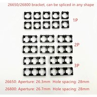 26650 26700 26800 Lithium Battery Bracket Fixed Combination With Splicing Buckle Cylindrical Battery Cell Connection Seat
