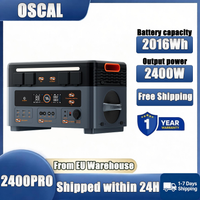 Przenośna stacja zasilania OSCAL PowerMax2400Pro 2016Wh 2400W, generator zewnętrzny, 3500+ cykli ładowania, LiFePO4, szybkie ładowanie w 1,2 godz., po