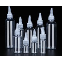 50Pcs Plastic Squeeze Bottles Empty Dropper Bottle Clear Lotion Bottle Paint Dispenser Applicator 15ml 20ml 30ml 50ml 60ml 100ml