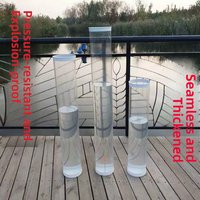 Ultra-Thick Acrylic Plastic Water Bucket Transparent Waterproof Test Cylinder Bucket for Outdoor Camping And Fishing Gear