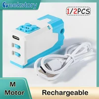 MOC Power Functions Upgrade Rechargeable M/L Motor 8883 Building Blocks For Le*go 9686 Train Technical Modified Parts Power Toys