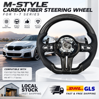 M3 M5 Auto-Lenkrad für BMW F20 F30 F32 F36 F80 F82 F10 F11 F18 F90 F01 F12 M6 M7 1~7 Serie M Sport Carbonfaser-Lenkrad