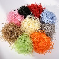 30/50/100g Colorful Raffia Shredded Paper Candy Boxes DIY Gift Box Filling Material Tissue Party Gift Packaging Filler Decor