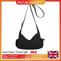 Miss Lulu Women's Lightweight Crossbody Bag - Waterproof Multi-Pocket Hobo for Travel, Work & School