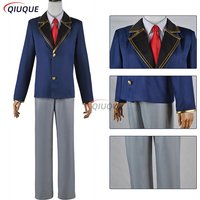 Oshi No Ko Hoshino Akuamarin Cosplay Costume Aqua Wig Anime Uniform Halloween Role Play Outfit Men Women Suits