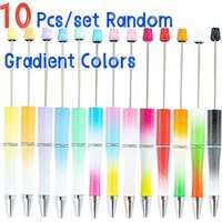 5/10Pcs Mixed Beaded Ballpoint Pen Creative Beadable Pen Wedding Party Guest Gift Guest Christmas Decor for Home