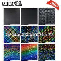 2025 Anycubic Kobra S1 Bed Plate 264x276mm Kobra S1 Combo Build Plate Double Side Peo Pet Pei Kobra S1 Accessory 3d Printer Part