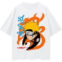 Hot Selling Anime "Naruto" 9-tailed Naruto 2D Printed Comfortable Casual Kids T-shirt
