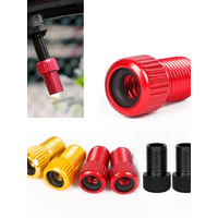 AliExpress 2/5/10PCS Aluminum Alloy Bike Valve Adapter Convert Presta To Schrader Valve Bicycle Pump Air Nozzle Tube Bicycle Tools
