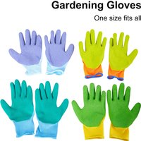 1Pair Breathable Kids Gardening Gloves Waterproof Anti-Bite Anti-Cut Protective Gloves For Outdoor Collecting