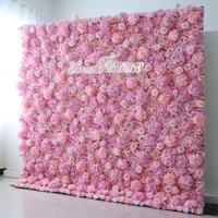 Fabric Flower Wall Net, Simulation Flower Wall, Three-Dimensional Background, Photography Props