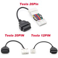 OBD2 Cable For Tesla Model 3 OBD Diagnostic Car Tools 12/20/26Pin Male Female to 16Pin Cable for Tesla Model Y X Auto Adapter