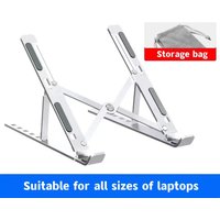 Aluminum Foldable Laptop Stand Adjustable Portable Notebook Holder Support Base For Macbook Air Pro Cooling Bracket Accessories