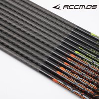 12pcs ID5.2MM ID6.2MM 3K Carbon Arrow Shaft Green/Red Logo Archery DIY Arrow Tube Shaft