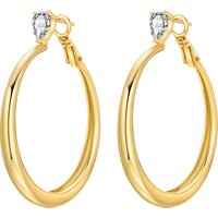 PANPOKI 925 Sterling Silver 18k Gold Minimalist Series Earrings Silver Hoop Earrings For Women Jewelry Original Party Gift