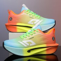Latest Color blocked Men's High quality Casual Sneakers Korean Edition Versatile Comfortable Soft Bottom Sports Running Shoes