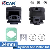 XCAN 34mm Cylinder Piston Kit for TL26/CG260 1E34F 26CC Lawn Mower Brush Cutter Grass Trimmer Hedge Spare Parts