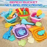 NEW Children Outdoor Beach Folding Bucket Toys Beach Sand Digging Tools Shovels Water Play And Beachcombing Sets