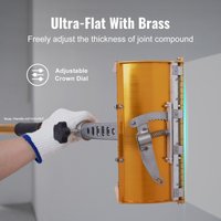 Trockenbau-Glättmassebehälter 25,4 cm Aluminiumlegierungsgehäuse mit zwei Edelstahlklingen und Messinghalter für effizientes Arbeiten