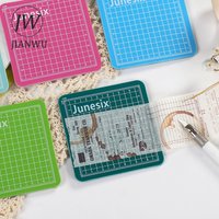 JIANWU 8*8 cm Nette Mini Modell Schneiden Pad Kreative DIY Mehrzweck Gravur Edition Papier Schneiden Schiene Schneiden werkzeug