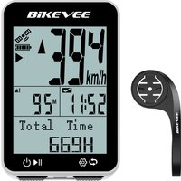 AliExpress Bikevee Black White Shell Wireless Bike Computer 9 Languages Waterproof GPS Bicycle Speedometer Odometer Stopwatch Cycling Accessories